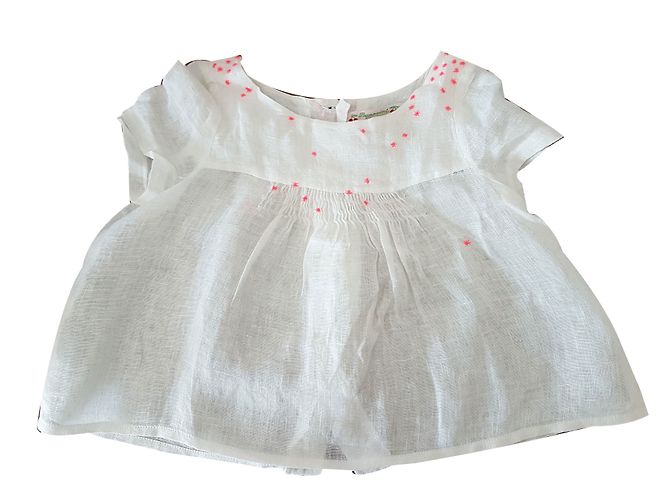 Top in lino bianco Bonpoint 3 anni