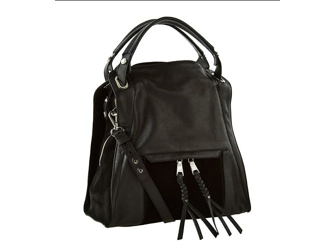 Borsa a mano Sandro Adria in pelle nera Nero
