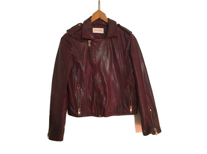Leon & Harper Biker jackets Dark red