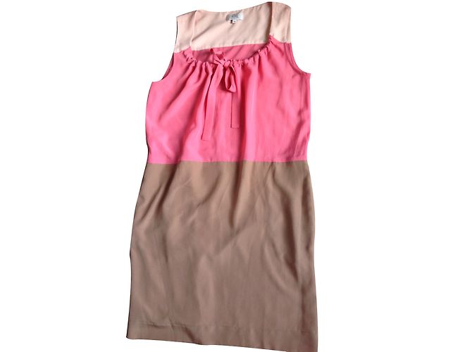 Gerard Darel Sommerkleid beige Polyester S