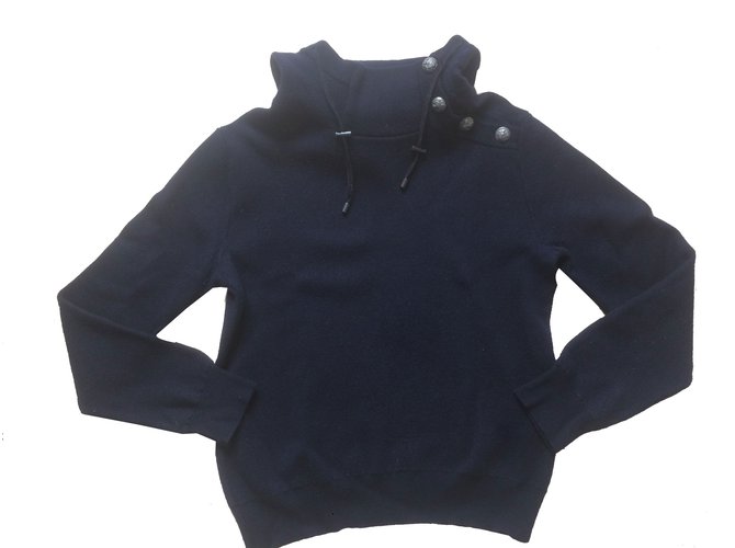Balmain Pullover Blau Wolle  ref.35974