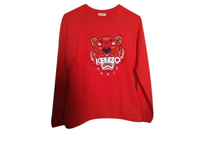 Kenzo Tee Red Cotton  ref.36018