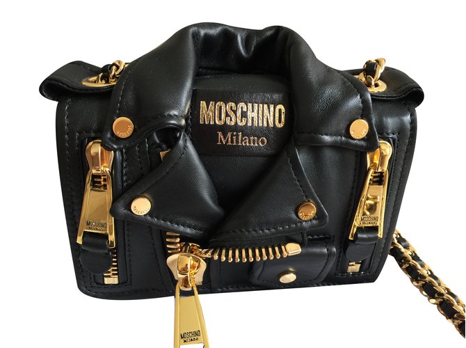 Moschino Handbag Black Leather  ref.36028