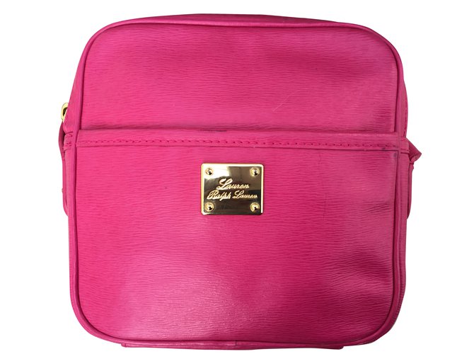 Ralph Lauren Handbag Pink Leather  ref.36071