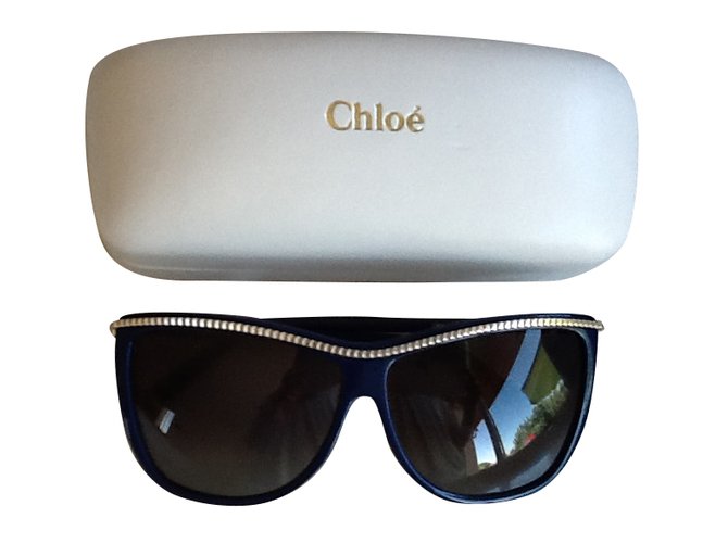 Chloé Gafas de sol Azul Plástico  ref.36083