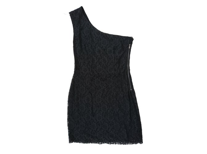 Mango Dress Black Polyester  ref.36165