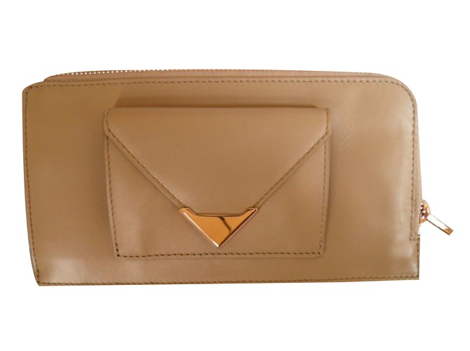 Alexander Wang Wallet Taupe Leather  ref.36187