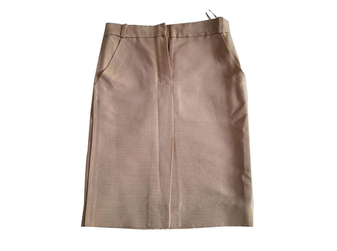 Louis Vuitton Skirt Orange Cotton Polyester  ref.36214