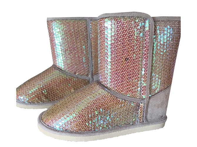 Billieblush Bottes Sequins Doré