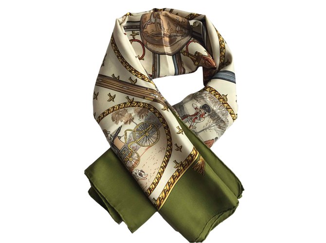 Hermès Silk scarf Multiple colors  ref.36232