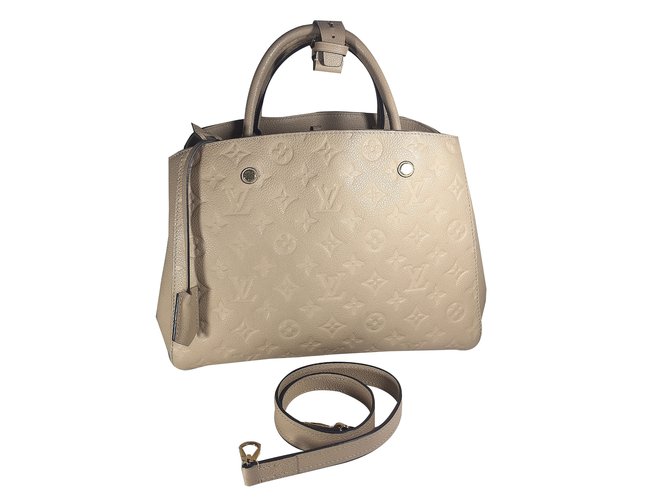Louis Vuitton Handbag Cream Leather  ref.36268