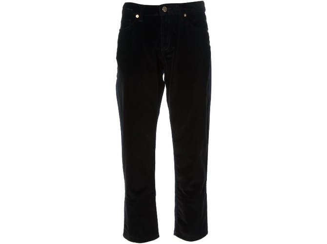 Marni Trousers Black Blue Cotton  ref.36287