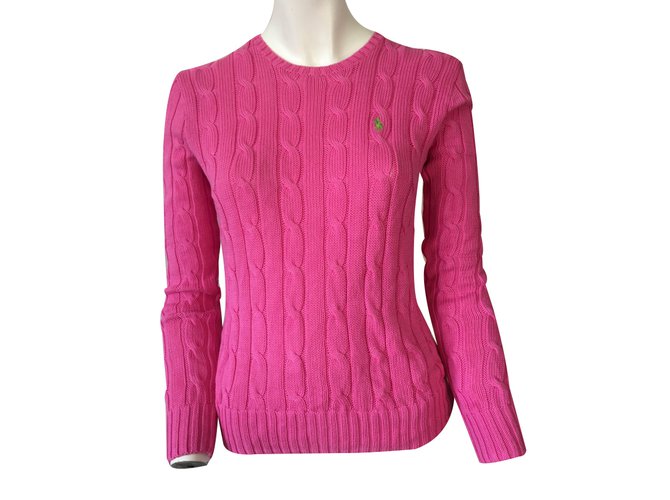 Polo Ralph Lauren Strickwaren Pink Baumwolle  ref.36290