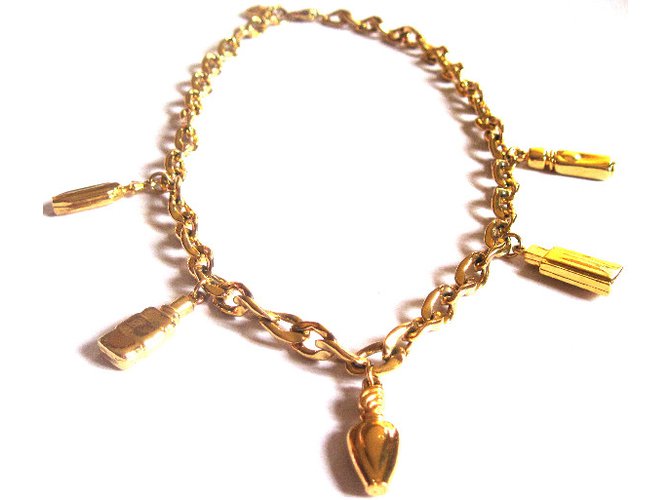 Givenchy Necklace Golden Metal  ref.36408