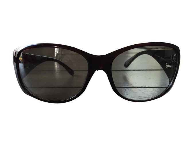 Prada Oculos escuros Ébano  ref.80093