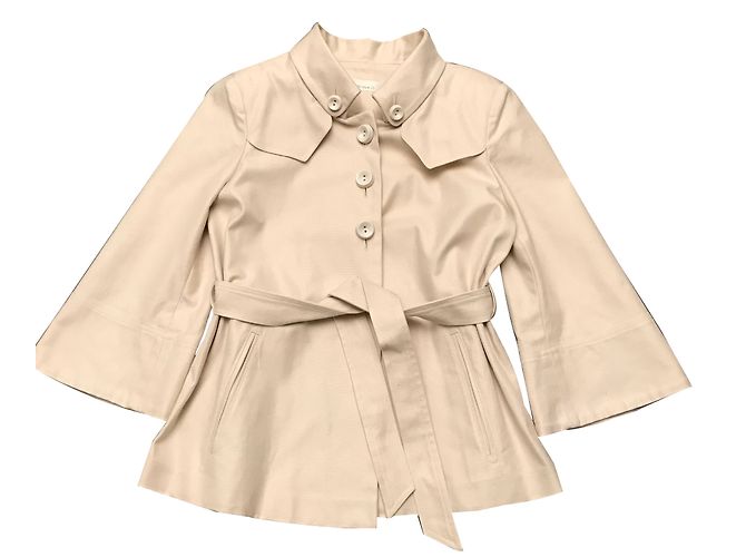 Gabardina Pinko de algodón beige