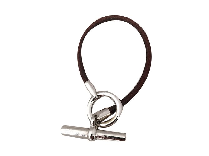 Hermès Bracelets Brown Leather  ref.36886