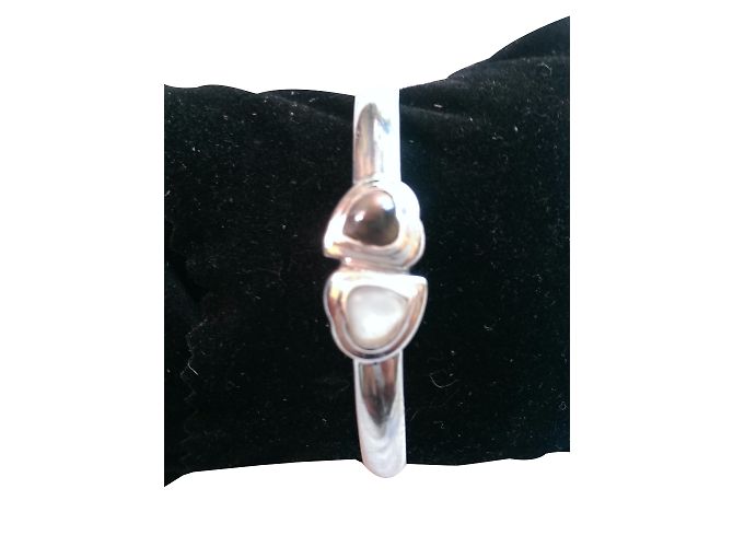 Pulseira de Prata Saint Laurent com Corações