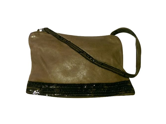 Pochette Vanessa Bruno in pelle marrone