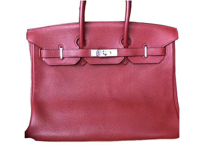 Hermès Birkin 35 Red Leather  ref.36947