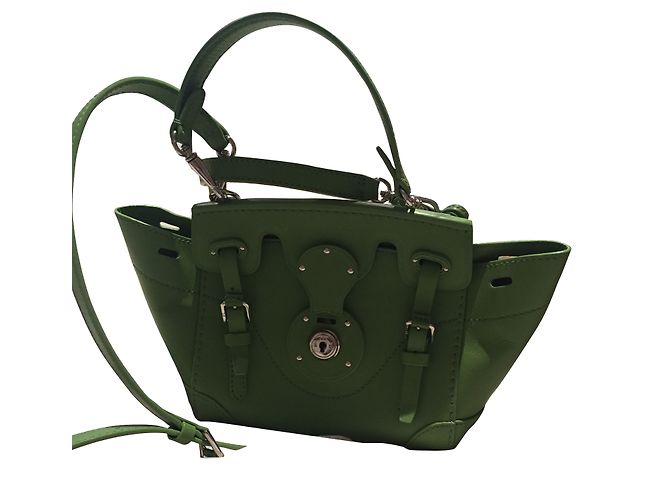Ralph Lauren Handtasche aus Lammleder Grün