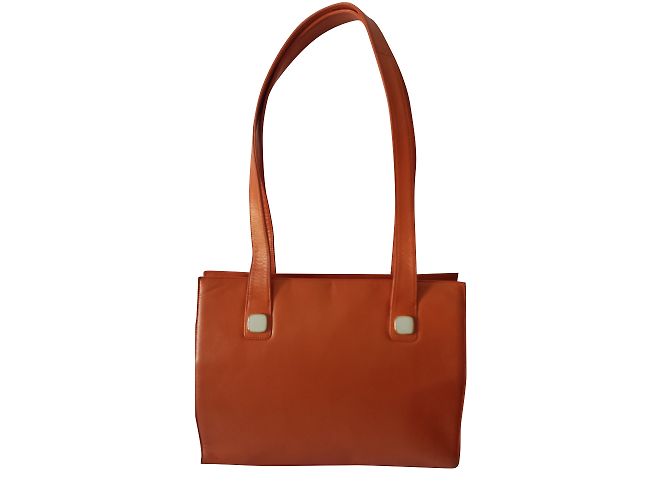 Bolsa Charles Jourdan de couro laranja