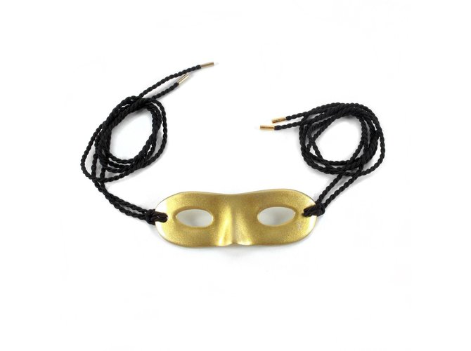 Louis Vuitton -Masquerade Mask Headband Golden  ref.37070