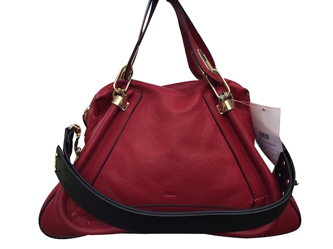 Chloé PARATY MILITARY Red Leather  ref.37213