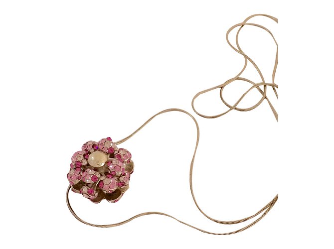 Louis Vuitton Long necklace Golden Metal  ref.37316