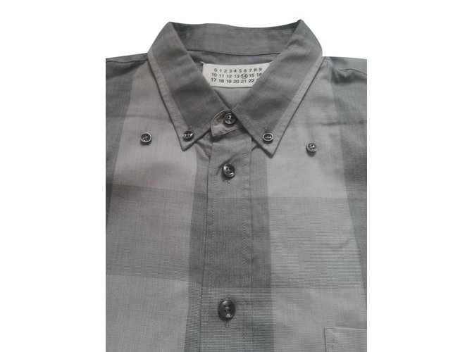 Maison Martin Margiela Shirt Grey Cotton  ref.37324