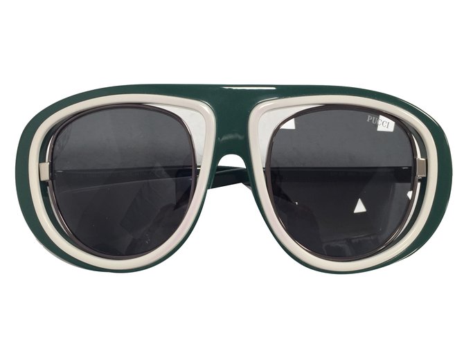 Emilio Pucci Gafas de sol Verde Plástico  ref.37350