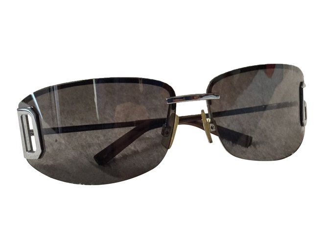 Dolce & Gabbana Sonnenbrille Grau Metall  ref.37351