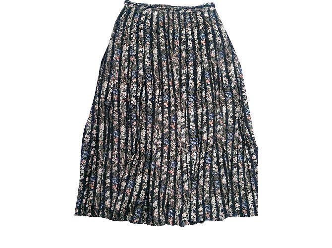 Autre Marque Falda plisada de seda Bernard Danae Multicolor
