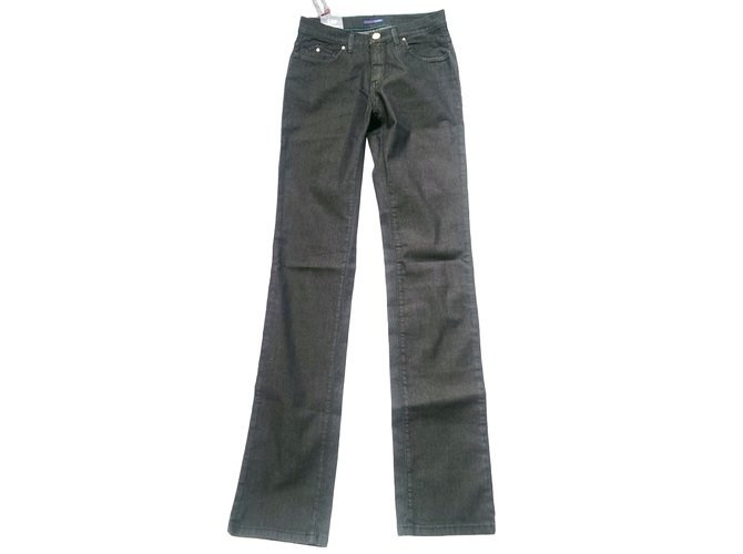 Trussardi Jeans Jeans Grau Baumwolle Elasthan Polyamid  ref.37383