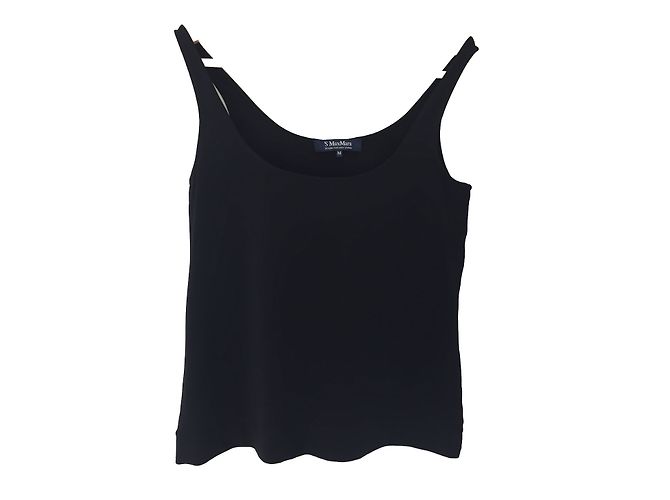 Max Mara Ärmelloses Top Schwarz Größe 42