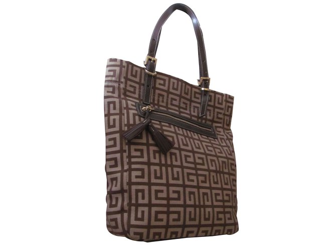 Givenchy Handbag Brown Cloth  ref.37450