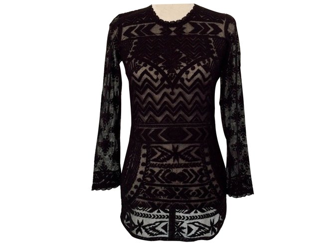 suffix Wreck Empirisk Isabel Marant Pour H&M Dress Black Lace ref.37505 - Joli Closet