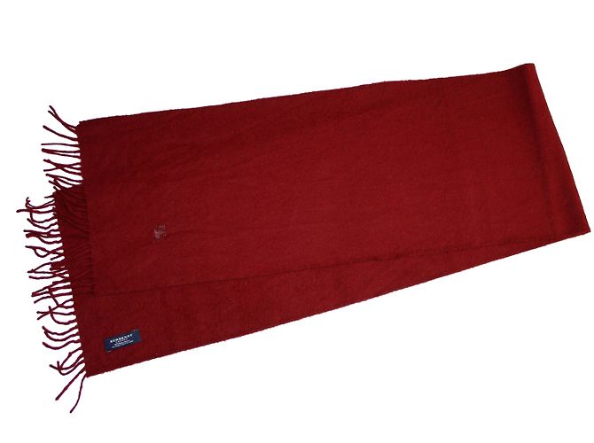 Bufanda Burberry de lana rojo oscuro Burdeos