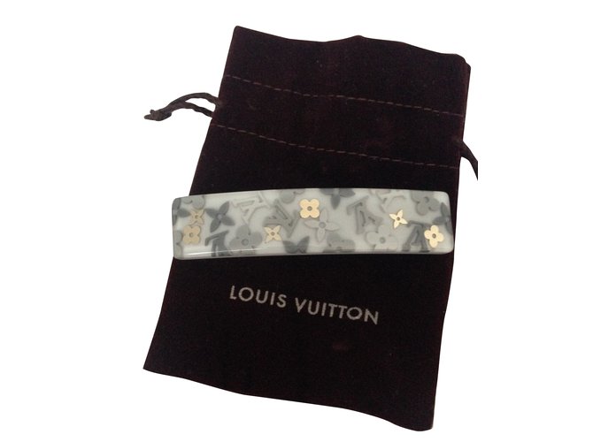 Louis Vuitton Inclusión Gris Resina  ref.37571