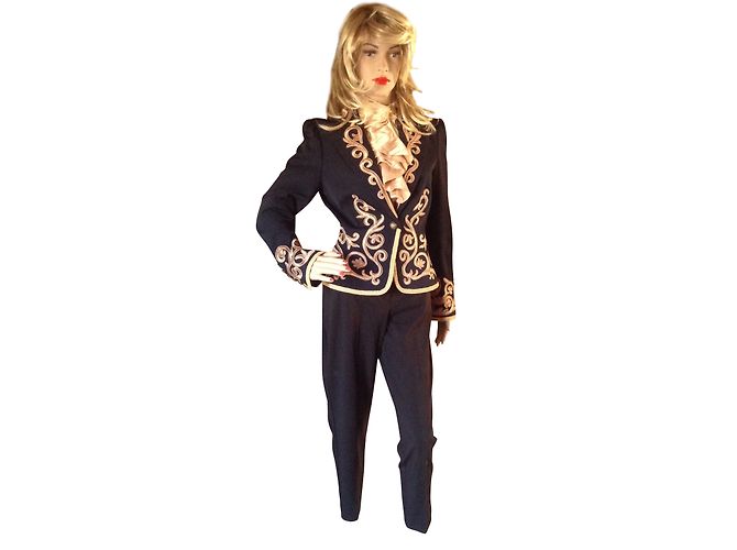 Autre Marque Blazer APART Noir avec Broderies Beige