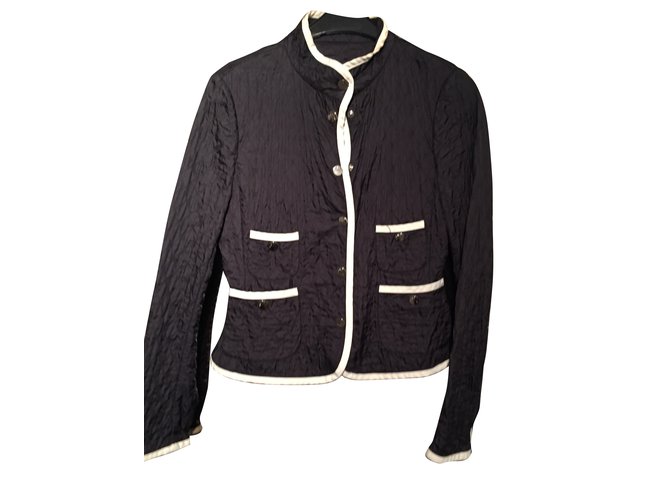 Moncler Jacket Black Synthetic  ref.37608