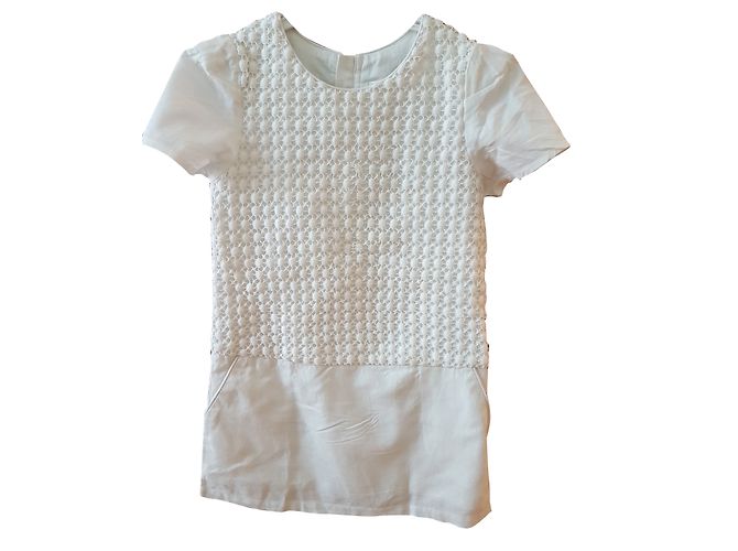 Chloé Kleid Weiß Baumwolle