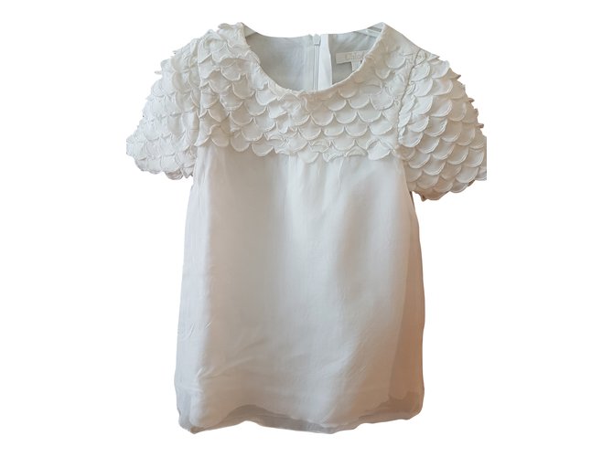 Chloé Dress White Silk  ref.37621