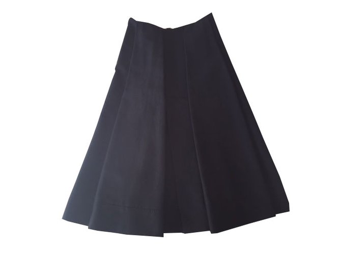 Marni Skirt Navy blue Cotton  ref.37672