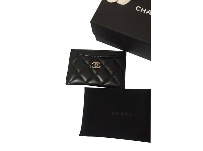 Chanel titolare Nero Pelle  ref.37701