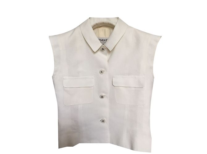 Chanel Giacca Bianco