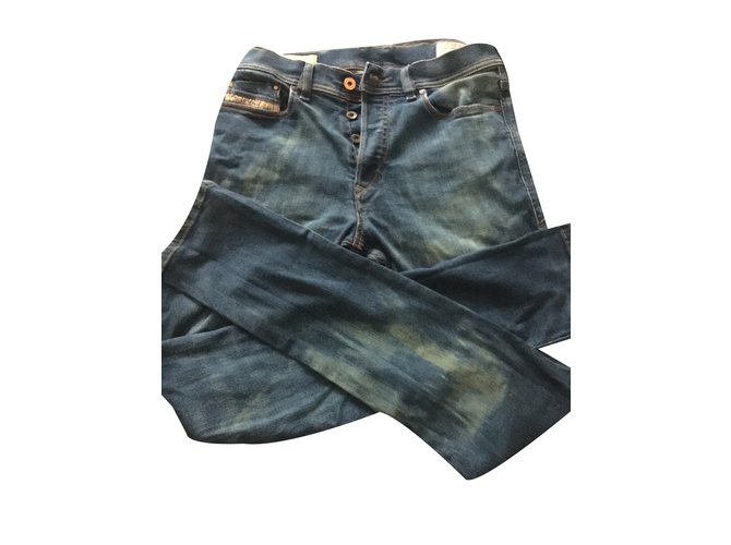 Diesel Jeans Azul marinho Algodão  ref.37808