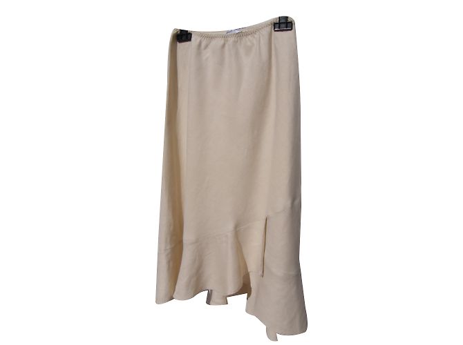 Falda de lino beige Gerard Darel