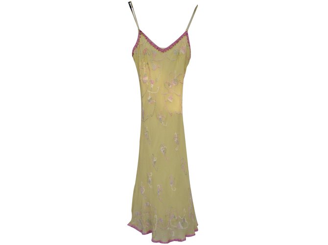 Autre Marque ARAYAL Dress Yellow Silk  ref.37812