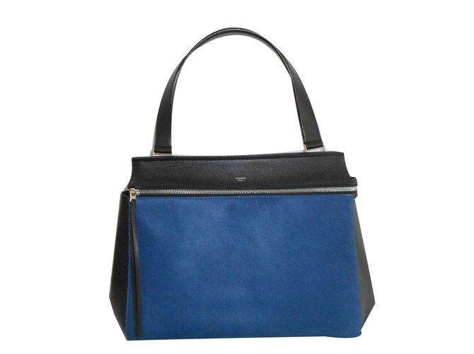 Céline Handbag Blue Pony-style calfskin  ref.37870